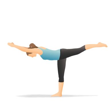 Yoga pose for weight loss - woman exercising